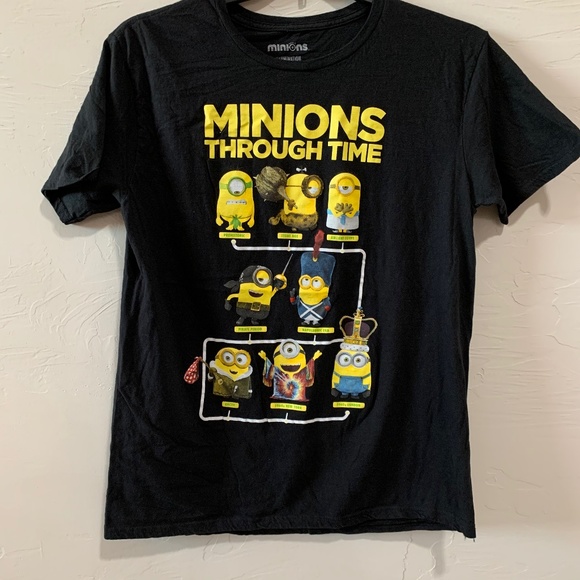 Minions Through Time, Novelty Tee - Picture 1 of 3